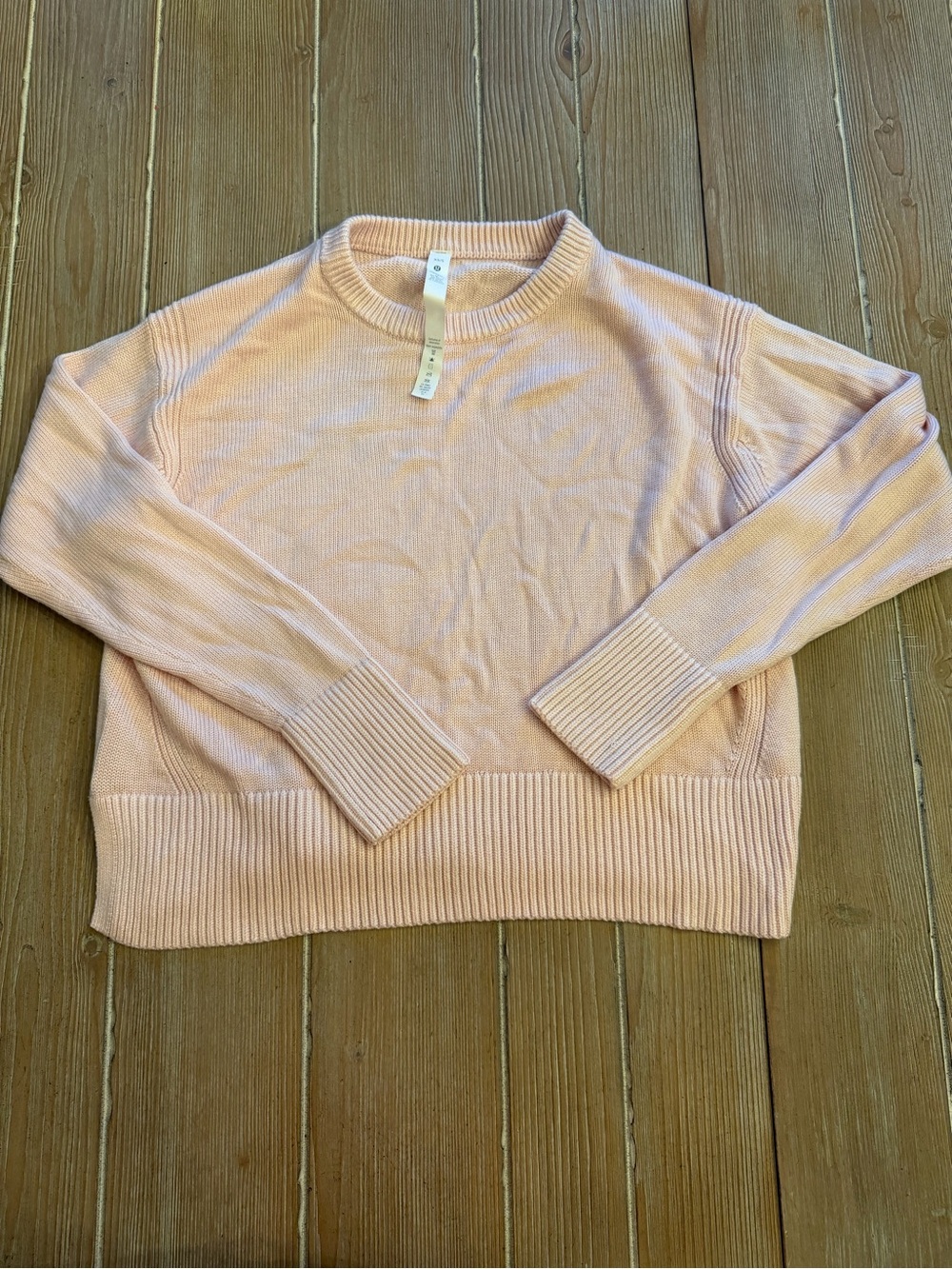 Lululemon Cashlu Boxy Crewneck Sweater in Pink Mis